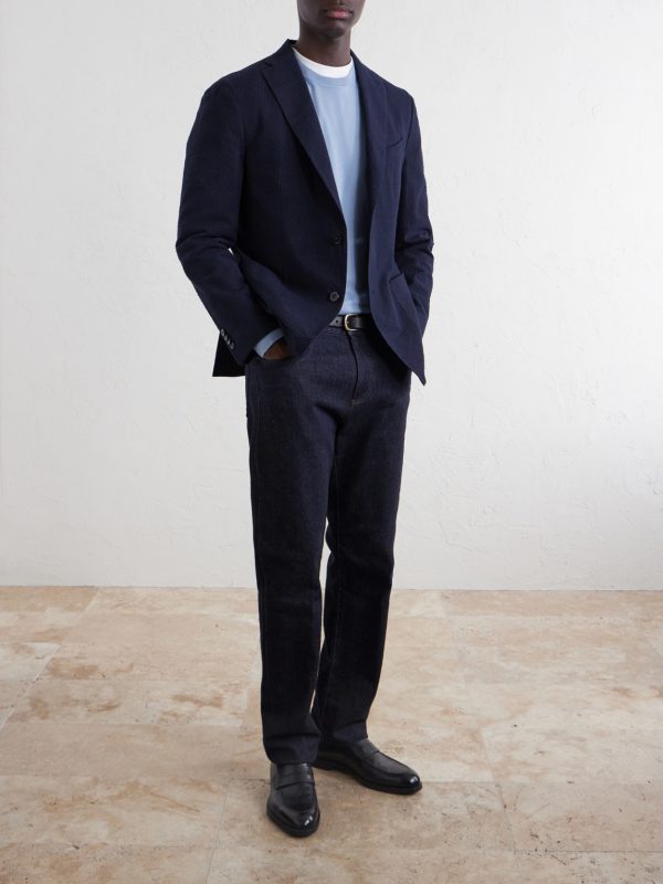 Cotton-Seersucker Blazer - OU