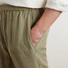 Tapered Linen Trousers - CU Tapered Linen Trousers - CU