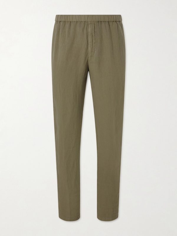 Tapered Linen Trousers Tapered Linen Trousers
