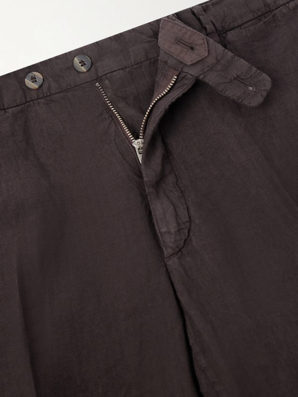 Straight-Leg Linen Suit Trousers - E1 Straight-Leg Linen Suit Trousers - E1