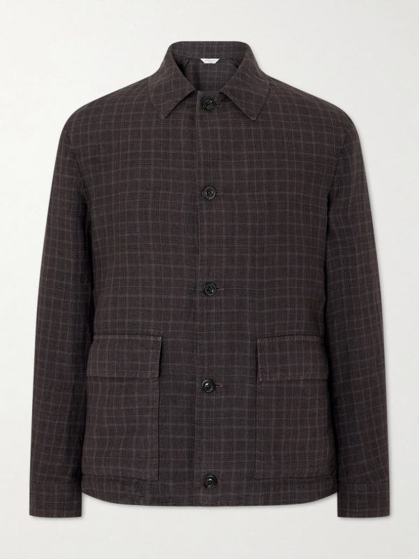 Checked Linen Overshirt Checked Linen Overshirt