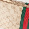 GG Supreme-Jacquard Webbing-Trimmed Canvas Pouch - CU