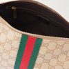 GG Supreme-Jacquard Webbing-Trimmed Canvas Pouch - E1
