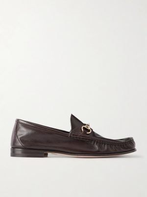 Lugano Horsebit-Embellished Leather Loafers Lugano Horsebit-Embellished Leather Loafers
