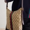 Lunetta Webbing and Leather-Trimmed Monogrammed Canvas Shoulder Bag - E2 Lunetta Webbing and Leather-Trimmed Monogrammed Canvas Shoulder Bag - E2