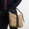 Lunetta Webbing and Leather-Trimmed Monogrammed Canvas Shoulder Bag - FR Lunetta Webbing and Leather-Trimmed Monogrammed Canvas Shoulder Bag - FR
