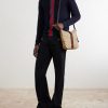 Lunetta Webbing and Leather-Trimmed Monogrammed Canvas Shoulder Bag - OU2 Lunetta Webbing and Leather-Trimmed Monogrammed Canvas Shoulder Bag - OU2