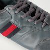 Flex Suede-Trimmed Leather Sneakers - CU Flex Suede-Trimmed Leather Sneakers - CU