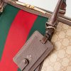 Webbing and Leather-Trimmed Monogrammed Canvas Tote Bag - CU Webbing and Leather-Trimmed Monogrammed Canvas Tote Bag - CU