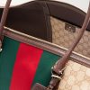 Webbing and Leather-Trimmed Monogrammed Canvas Tote Bag - E1 Webbing and Leather-Trimmed Monogrammed Canvas Tote Bag - E1