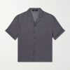 Bowling GG Supreme Jacquard Silk-Twill Shirt Bowling GG Supreme Jacquard Silk-Twill Shirt