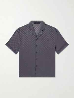 Bowling GG Supreme Jacquard Silk-Twill Shirt
