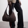 Jackie 1961 GG Supreme-Jacquard Leather-Trimmed Canvas Tote Bag - E2 Jackie 1961 GG Supreme-Jacquard Leather-Trimmed Canvas Tote Bag - E2