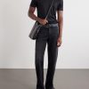 Lunetta Webbing-Trimmed Leather Tote Bag - FR