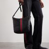 Lunetta Webbing-Trimmed Leather Tote Bag - OU2