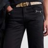 GG Marmont 3.5cm Monogrammed Coated Canvas and Leather Belt - OU