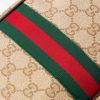 GG Monogrammed Leather-Trimmed Coated-Canvas Messenger Bag - CU