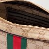 GG Monogrammed Leather-Trimmed Coated-Canvas Messenger Bag - E1