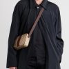 GG Monogrammed Leather-Trimmed Coated-Canvas Messenger Bag - FR