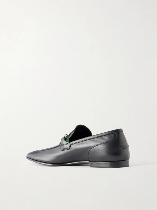 Como Horsebit-Embellished Leather Loafers - BK Como Horsebit-Embellished Leather Loafers - BK