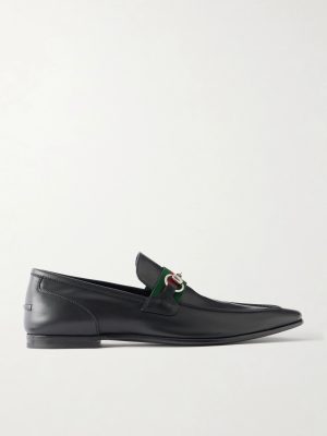 Como Horsebit-Embellished Leather Loafers Como Horsebit-Embellished Leather Loafers