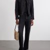Webbing-Trimmed Denim Biker Jacket - OU Webbing-Trimmed Denim Biker Jacket - OU