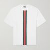 Logo-Print Striped Cotton-Jersey T-Shirt Logo-Print Striped Cotton-Jersey T-Shirt