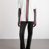 Logo-Print Striped Cotton-Jersey T-Shirt - OU Logo-Print Striped Cotton-Jersey T-Shirt - OU