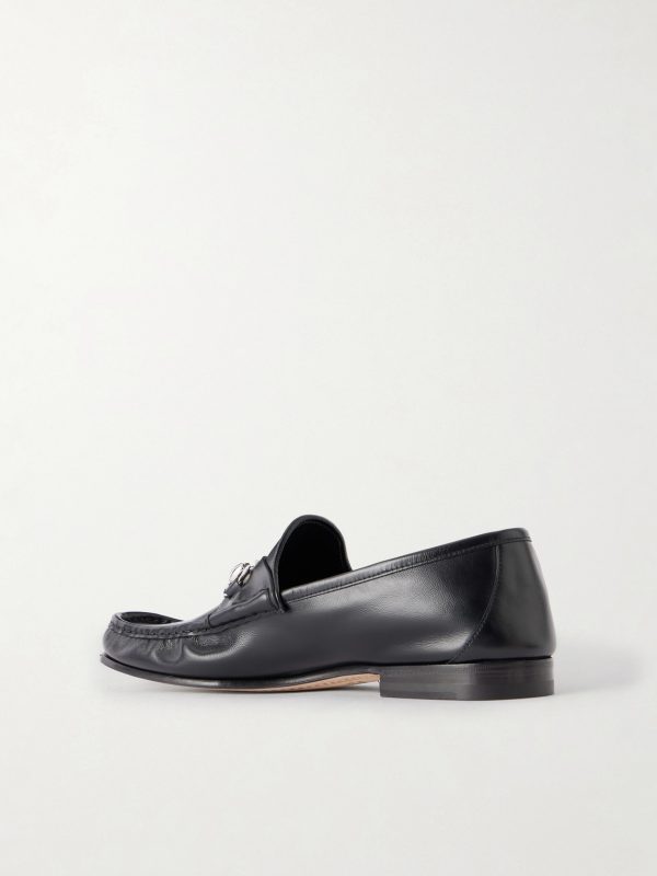 Lugano Horsebit-Embellished Leather Loafers - BK Lugano Horsebit-Embellished Leather Loafers - BK