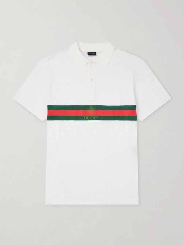 Logo-Print Cotton-Jersey Polo Shirt