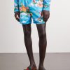 Straight-Leg Floral-Print Silk-Twill Shorts - FR