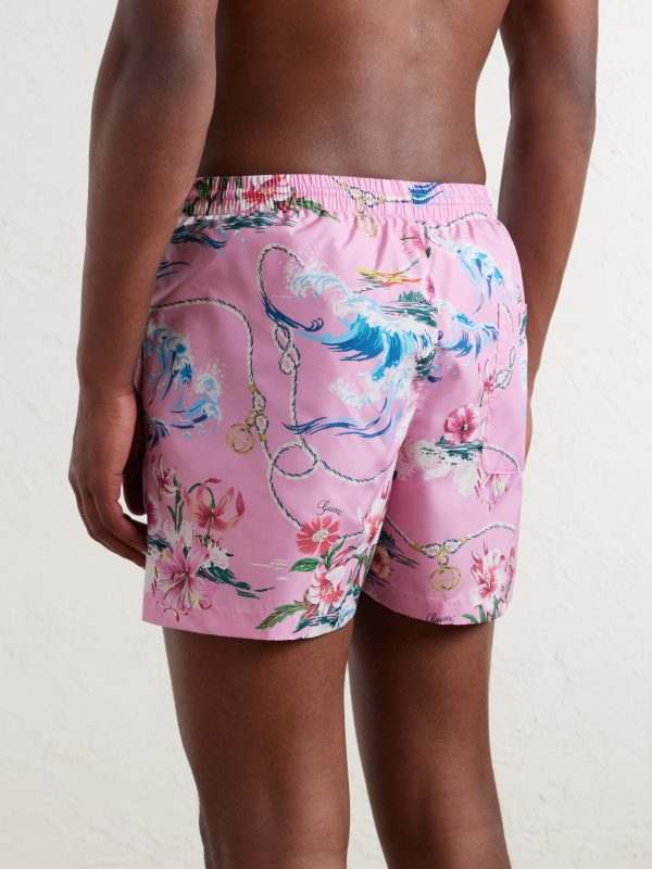 Printed Swim Shorts - BK Printed Swim Shorts - BK
