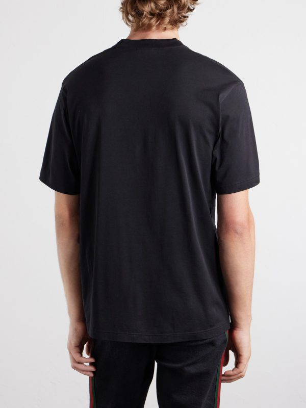 Web-Printed Cotton-Jersey T-Shirt - BK Web-Printed Cotton-Jersey T-Shirt - BK