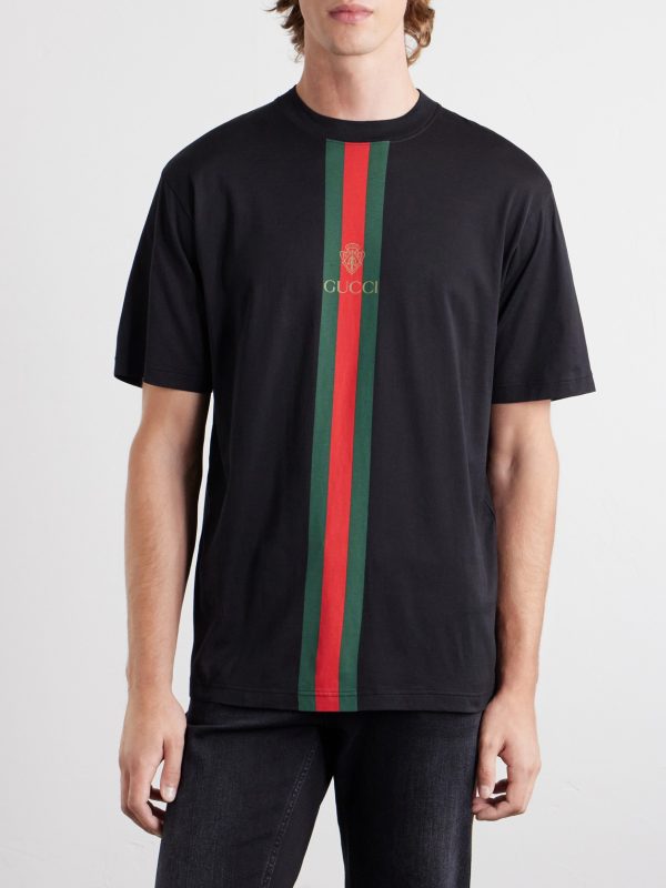 Web-Printed Cotton-Jersey T-Shirt - FR Web-Printed Cotton-Jersey T-Shirt - FR