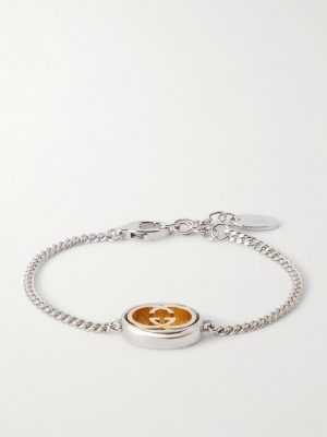 Interlocking G-Embellished Silver-Tone Bracelet Interlocking G-Embellished Silver-Tone Bracelet