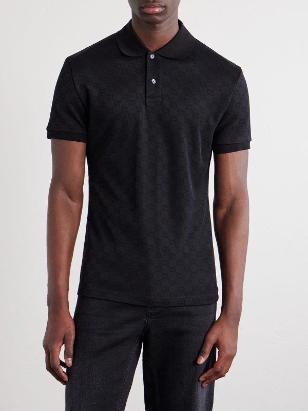 Logo-Jacquard Jersey Polo Shirt - FR Logo-Jacquard Jersey Polo Shirt - FR