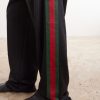 Webbing-Trimmed Silk and Cotton-Blend Trousers - CU Webbing-Trimmed Silk and Cotton-Blend Trousers - CU