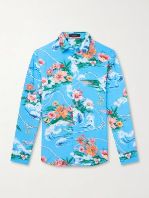 Printed Satin Shirt Printed Satin Shirt