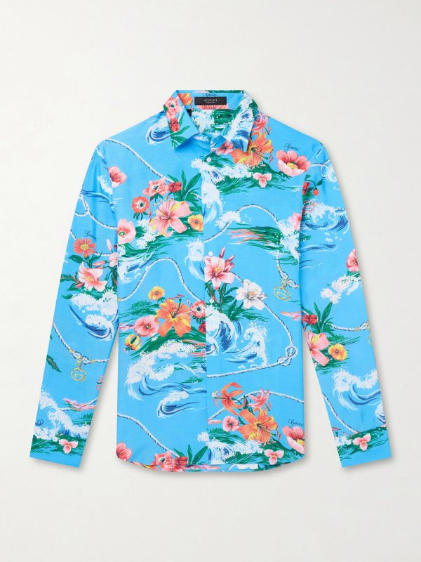 Printed Satin Shirt Printed Satin Shirt
