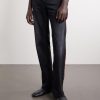 Wide-Leg Striped Cotton-Blend Trousers - FR Wide-Leg Striped Cotton-Blend Trousers - FR