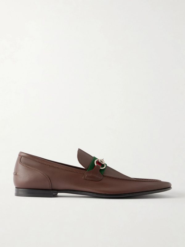 Como Horsebit-Embellished Leather Loafers