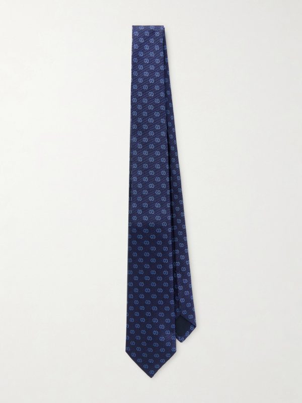 GG 7cm Logo-Jacquard Silk Tie GG 7cm Logo-Jacquard Silk Tie