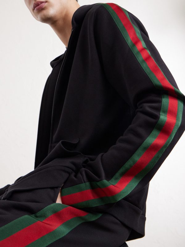 Webbing-Trimmed Silk and Cotton-Blend Jersey Zip-Up Hoodie - CU Webbing-Trimmed Silk and Cotton-Blend Jersey Zip-Up Hoodie - CU