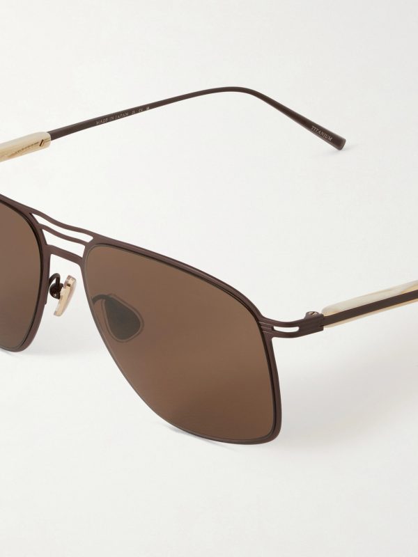 Aviator-Style Titanium Sunglasses - CU Aviator-Style Titanium Sunglasses - CU