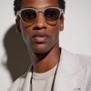 Aviator-Style Acetate Sunglasses - BK