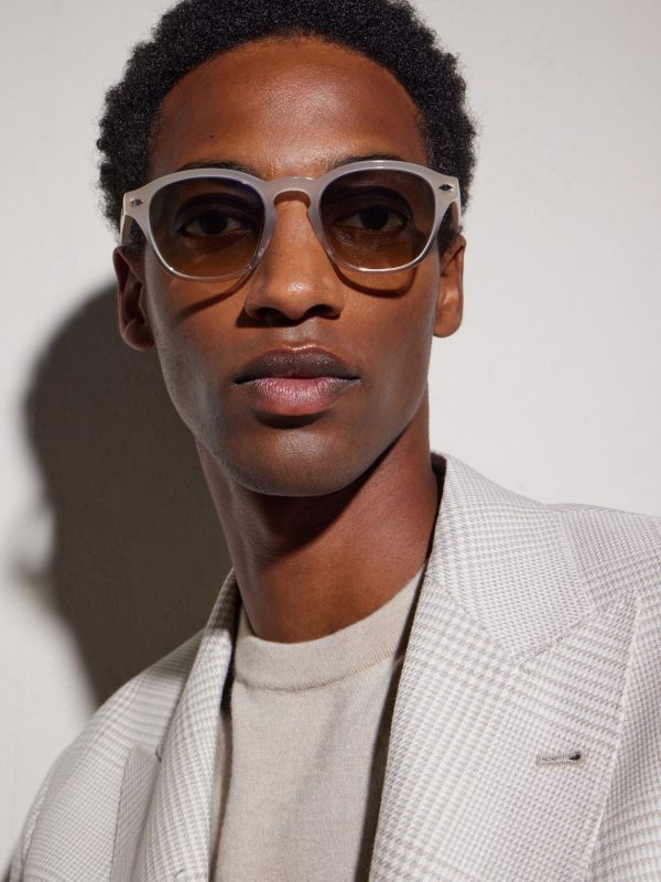 Aviator-Style Acetate Sunglasses - BK