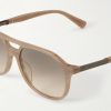 Aviator-Style Acetate Sunglasses - CU