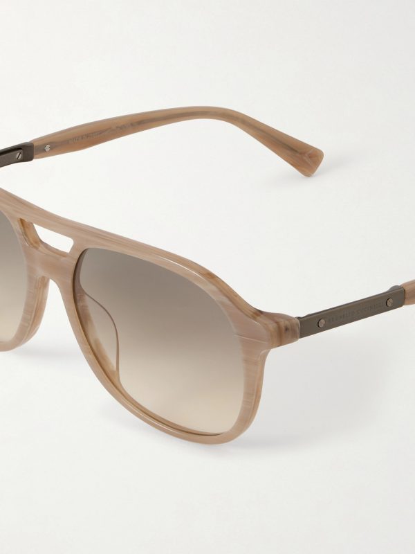 Aviator-Style Acetate Sunglasses - CU