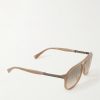 Aviator-Style Acetate Sunglasses - FR