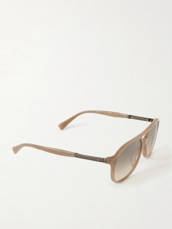 Aviator-Style Acetate Sunglasses - FR